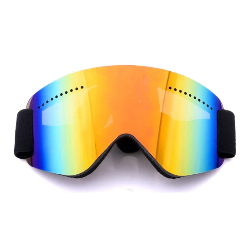 Бескаркасные лыжные очки, спортивные, защита глаз, анти-трещин, анти-туман, УФ, с регулируемой головкой, велосипедные очки для баскетбола - Цвет: Red-B