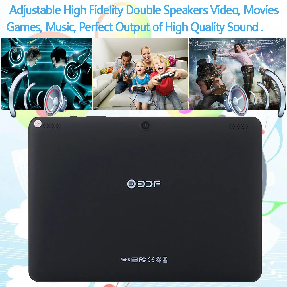 BDF, новинка, Android 6,0, планшеты, ПК, 10,1 дюймов, 1 Гб+ 32 ГБ, ips lcd, четырехъядерный, 6000 мАч, батарея, Wifi, Bluetooth, хороший дизайн, планшеты 10 9