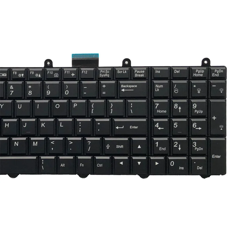 Для Clevo Sager V132150BK3 6-80-P17S0-010-3 Клавиатура для ноутбука c подсветкой нам WIN8 ключ правой