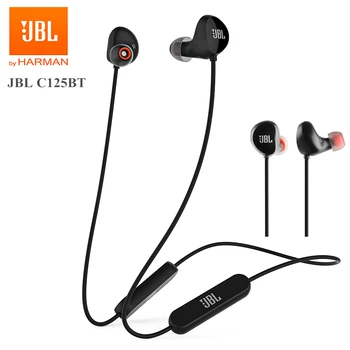 

JBL C125BT Wireless Bluetooth Earphone Sports Running Bass Sound Magnetic Headset 3-Button Remote for xiaomi huawei 1+ phones