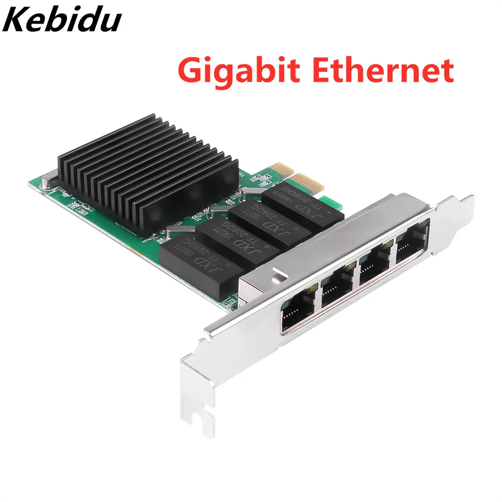 Сетевой адаптер PCI Express с быстрым интернетом 4-портовая гигабитная сетевая карта 4