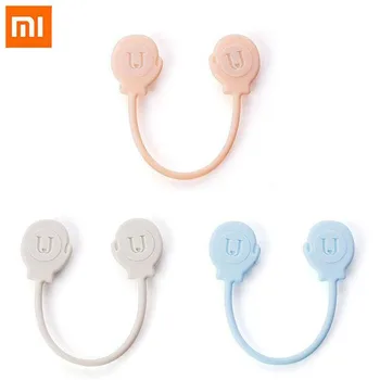 

Xiaomi 3 Pcs Set multi-function magnetic Storage Strap Organizer Simple Silicone For Headphone Cable Data line Food Smart Home