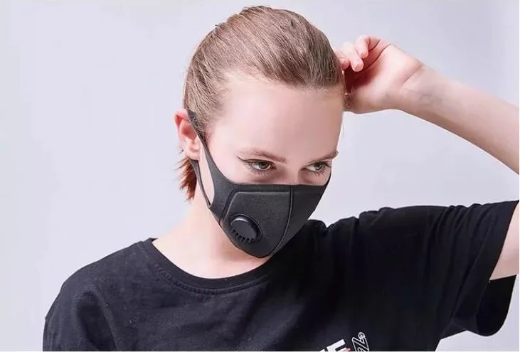 1 шт. маска для лица Пылезащитная маска против загрязнения PM2.5 фильтр с активированным углем вставки можно мыть многоразовые маски для рта