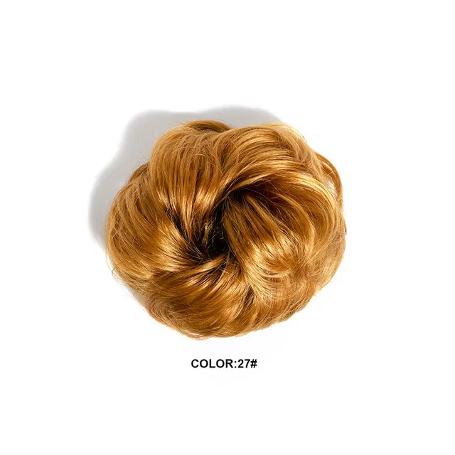 synthetic messi hair scrunchie chignon bun women messy hairpieces accessories false bundle hair