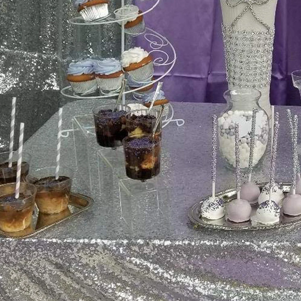 Набор из 6 подставок для торта, украшение стола, 3, 4, 5 дюймов, съемная домашняя акриловая стойка, витрина для свадебной вечеринки, витрина для ювелирных изделий, прозрачная