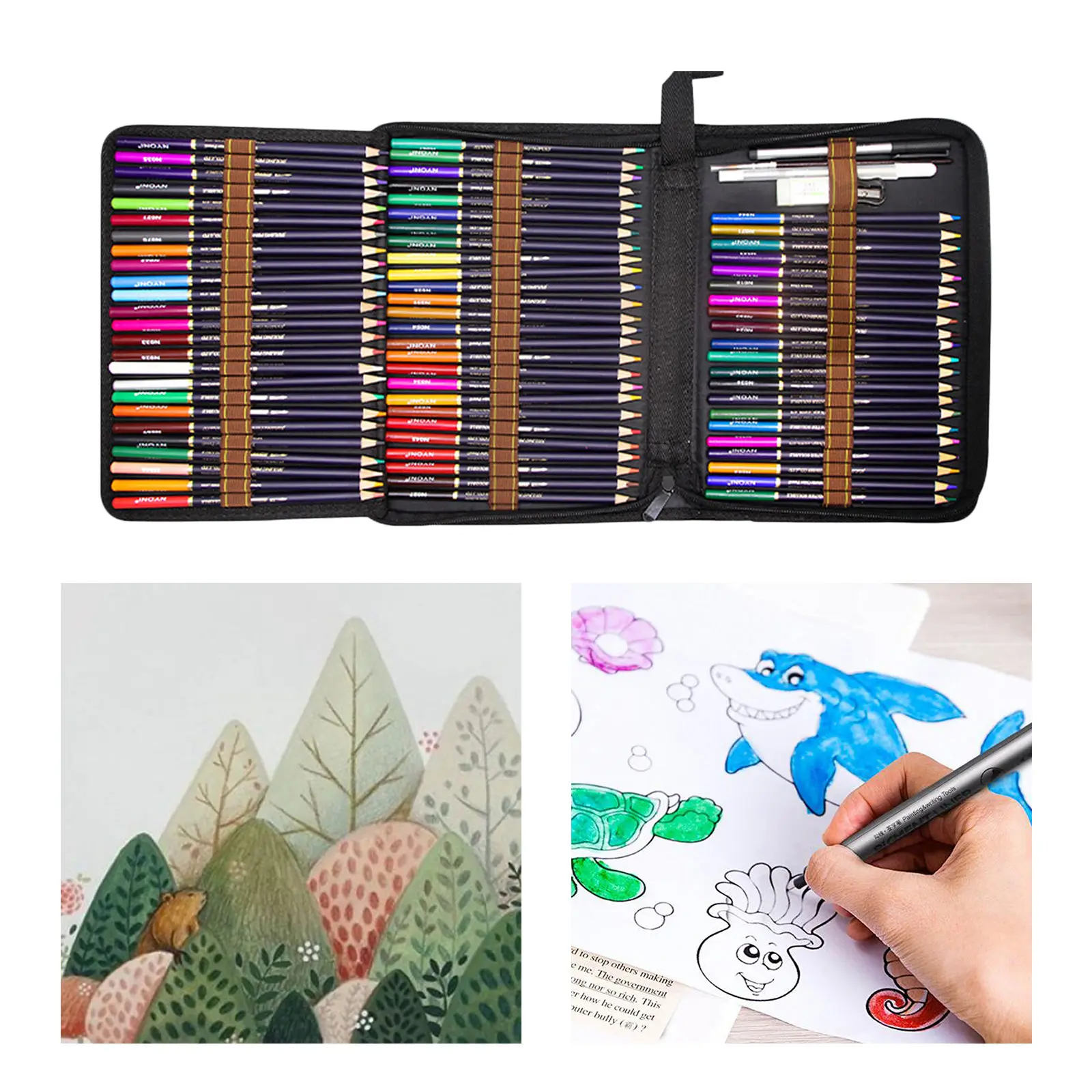 Professional Premium Colored Pencils 72 PCS Assorted Colors Set High Quality Artist Painting Drawing for Adults Kids | Канцтовары для