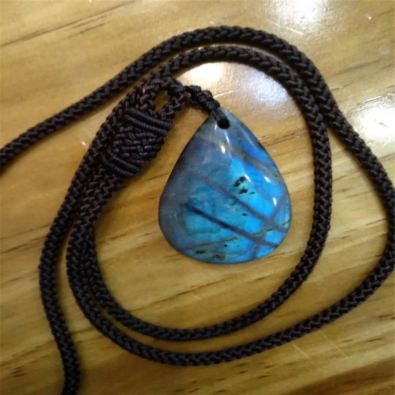 Beautiful natural crystal - pull long stone pendant beautiful | Дом и сад
