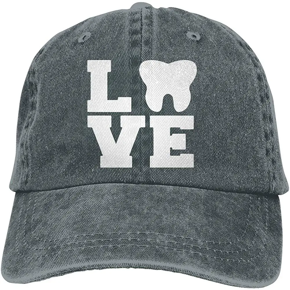 Мужская/Женская Регулируемая хлопковая джинсовая бейсболка s Love Стоматологическая гигиеническая бейсболка Snapback