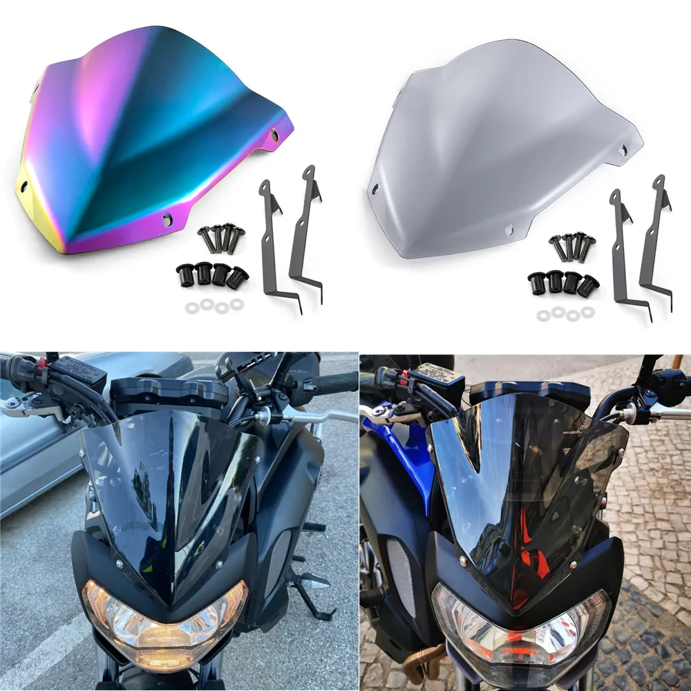 Parabrezza Parabrezza Per Yamaha Mt-07 2014- 2017 Accessori Moto Pare-Brise Deflettori Del Vento Per Mt07 Fz07 Mt Fz 07