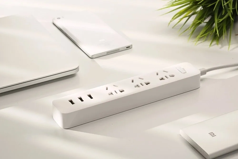 Original Xiaomi Mijia Power Strip Socket Fast Charging 3 USB + 3 Sockets Standard Plug Interface Extension Lead EU US Adapter (13)