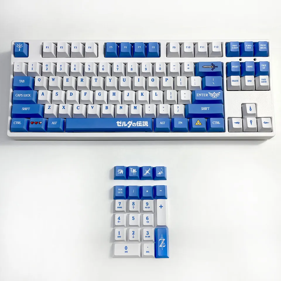 メタルキーキャップ メタルキーキャップ (WASDQREF+1-6)ゲーミングキーボードキー