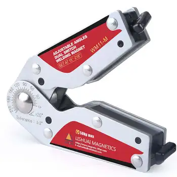 

15-210 Degree On/Off Adjustable Angles Welding Magnet Switchable Neodymium Magnetic Welding Holder S/L Size