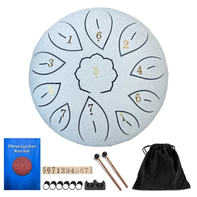 Mini 3 Inch 6 Tone Hollow Drum Steel Tongue Drum with Drumsticks Percussion  Instrument Kids Educational Gift - AliExpress