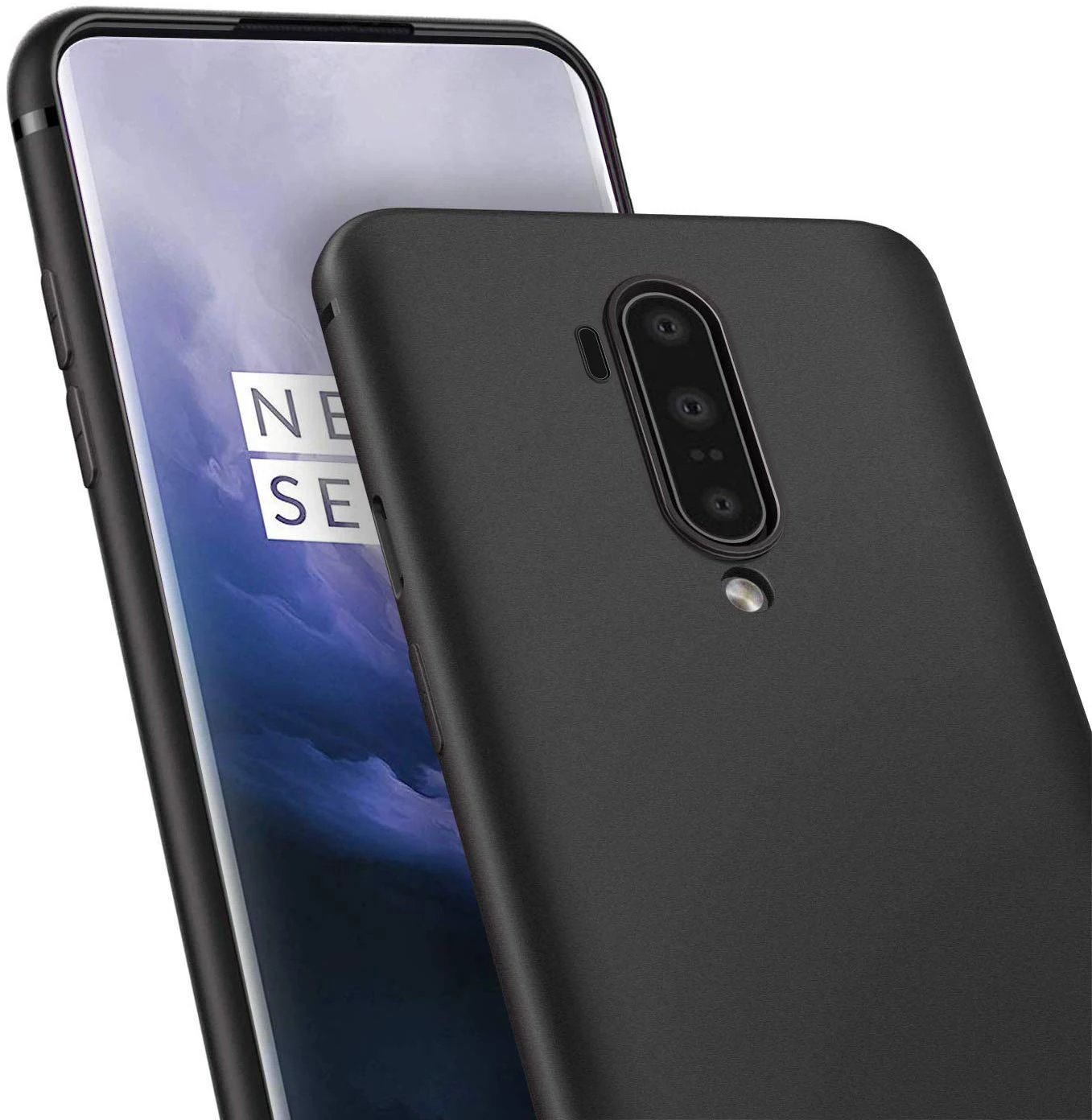 Чехол для oneplus 7t pro, матовый Mofi, чехол для oneplus 7 T, Ультратонкий Мягкий Черный силиконовый тонкий чехол ONE PLUS 7T PRO, чехол для бизнеса