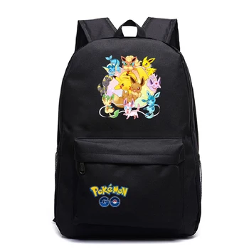 

New Pokemon Backpack Boys Girls School Shoulder Bags Pikachu Mochila for Teenagers Back to School Gift Book Bags