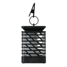 Светодиодный светильник на солнечной батарее, мерцающий, бездымный, беспламенный, водонепроницаемый, Пламенный светильник, мерцающий садовый светильник, открытый подвесной Солнечный фонарь