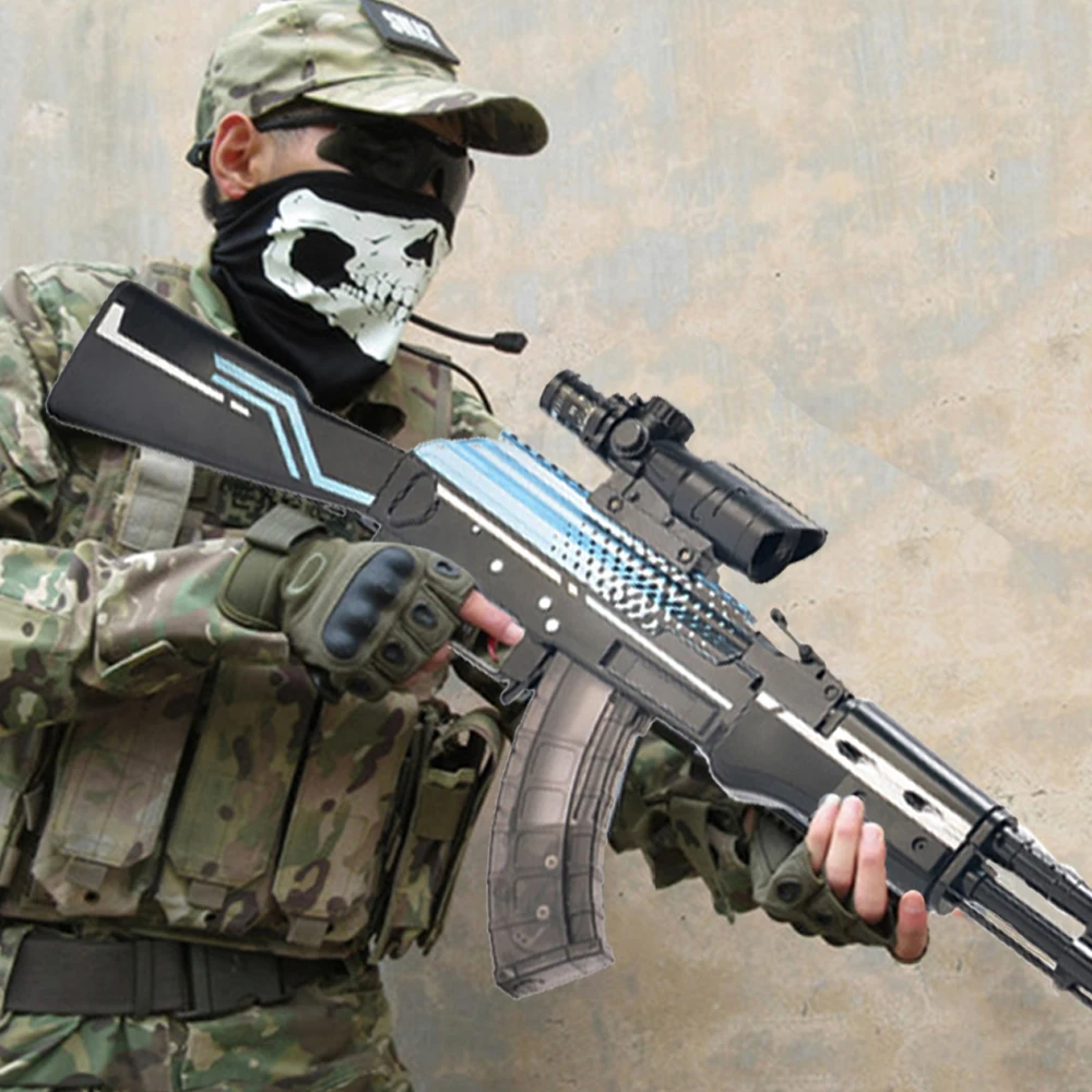 Детские пластмассовая игрушка пистолет AK 47 AKM водяные пули для мальчиков