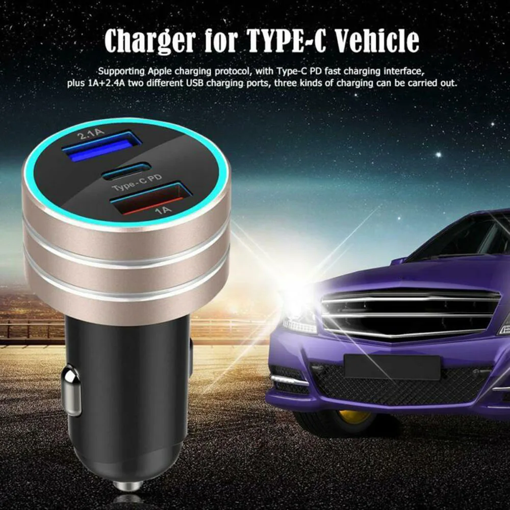 Автомобильное зарядное устройство прикуриватель двойной USB адаптер напряжение Разъем для Apple Phone