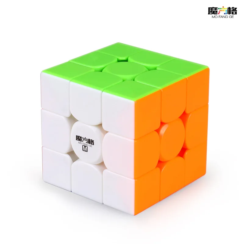 Mofangge WuWei 3*3 м Магнитный куб черный/без наклеек Cubo Magico скоростной куб головоломка обучающая игрушка X'ams подарок