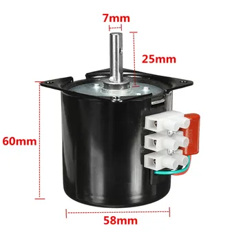 

AC 220V 2.5RPM High Torque Gear-Box Electric Synchronous Gear Motor Replacements
