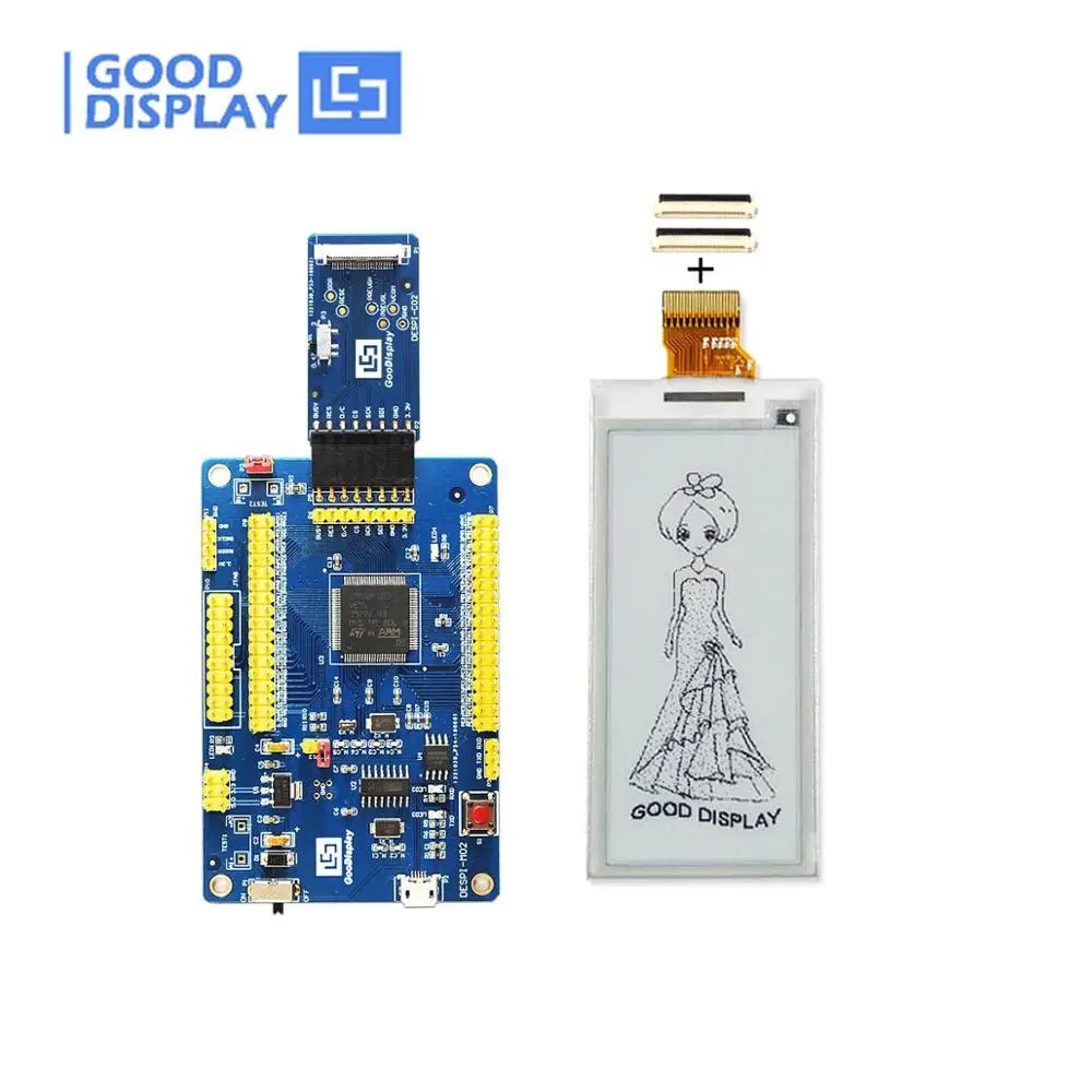 

2.9inch eink epaper display 296x128 dots with development kit