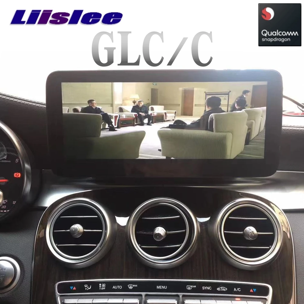 Автомобильный мультимедийный плеер Liislee CarPlay NAVI для Mercedes Benz MB C GLC W205~ класс автомобильный Радио NTG gps навигация
