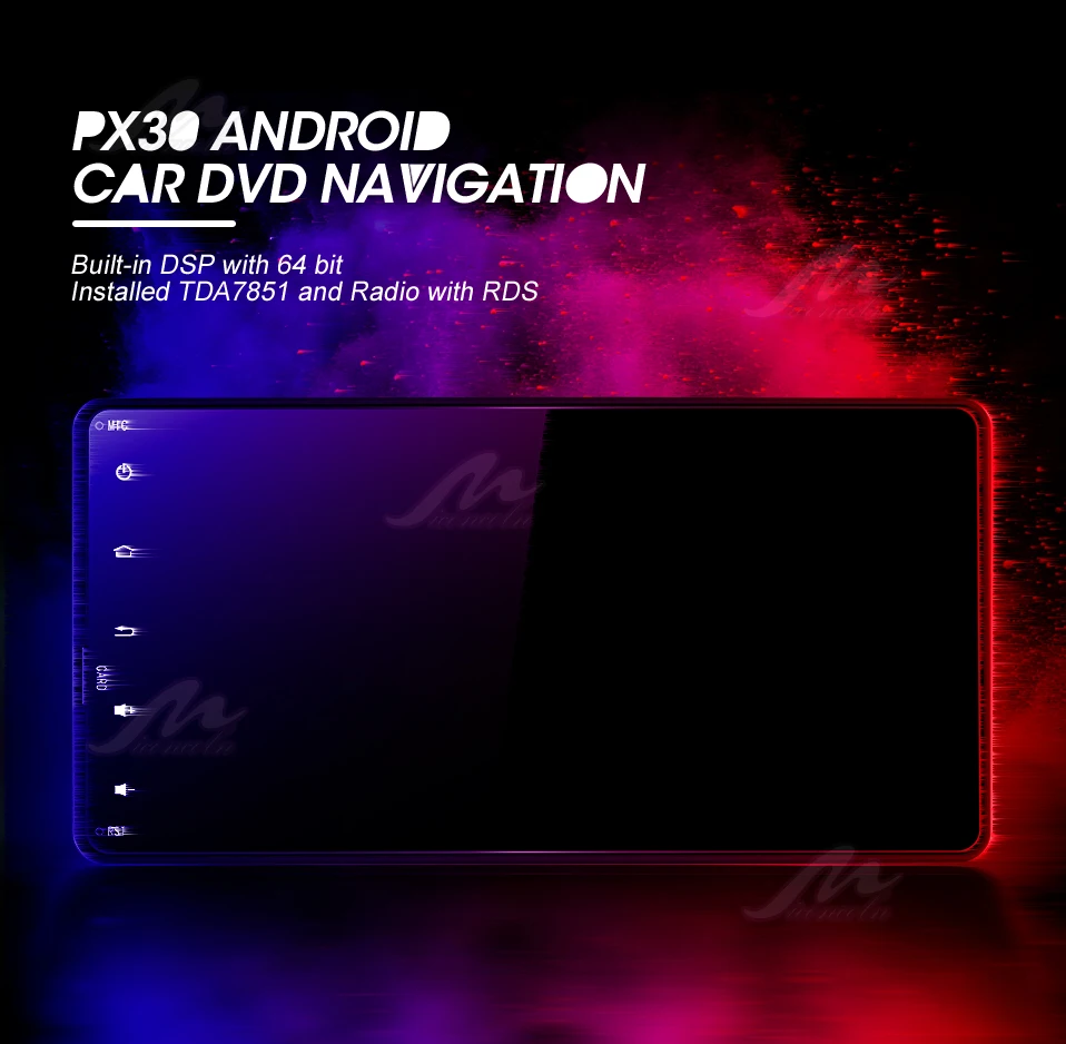 PX30  Android 9.0 2G+32G  car dvd radio video gps navigation for Mitsubishi outlander lancer asx 2012 2013 2014