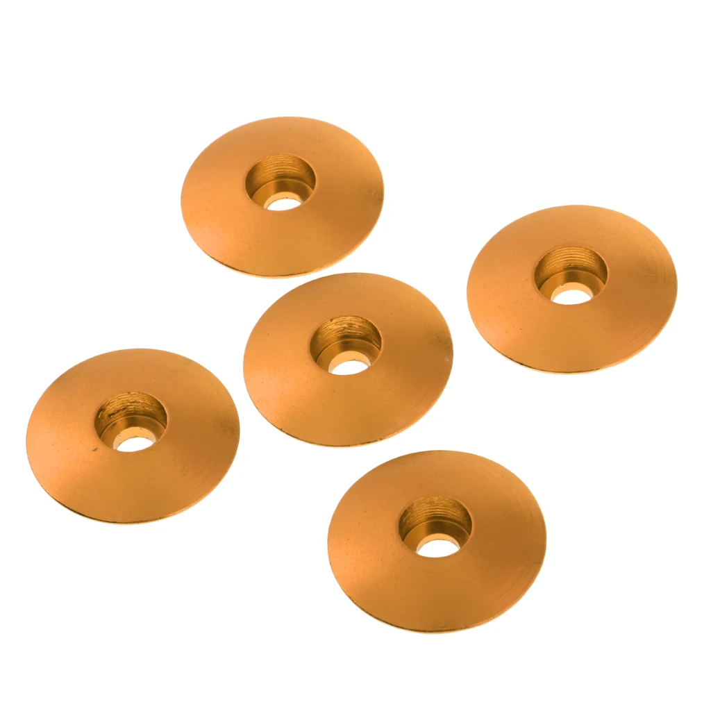Mushroom Gold 5 шт. велосипедный винт для велосипеда крышка головки Гайка двигателя Шестигранная крышка крышки велосипеда - Цвет: Mushroom Gold