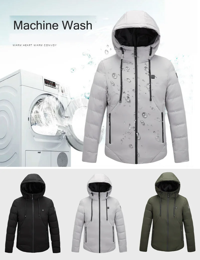 Stay warm and stylish this winter with our men's machine wash hooded jackets, perfect for your wardrobe.