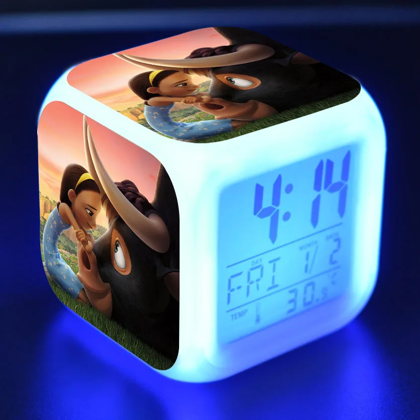 10 Ferdinand мультяшный будильник детские игрушки Led reloj будильник, цифровой Электронные часы с будильником Пробуждение свет стол reveil wekker - Цвет: 10