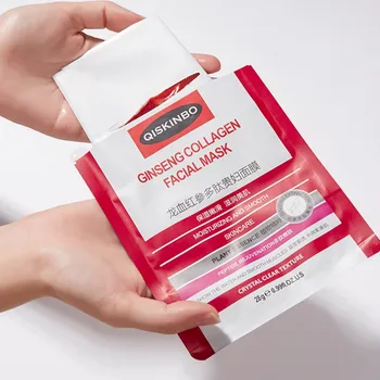 

4packs BoxDragon Blood Red Ginseng Polypeptide Facial Masks Hydrating Moisturizing Firming And Brightening Skin Facial Masks F