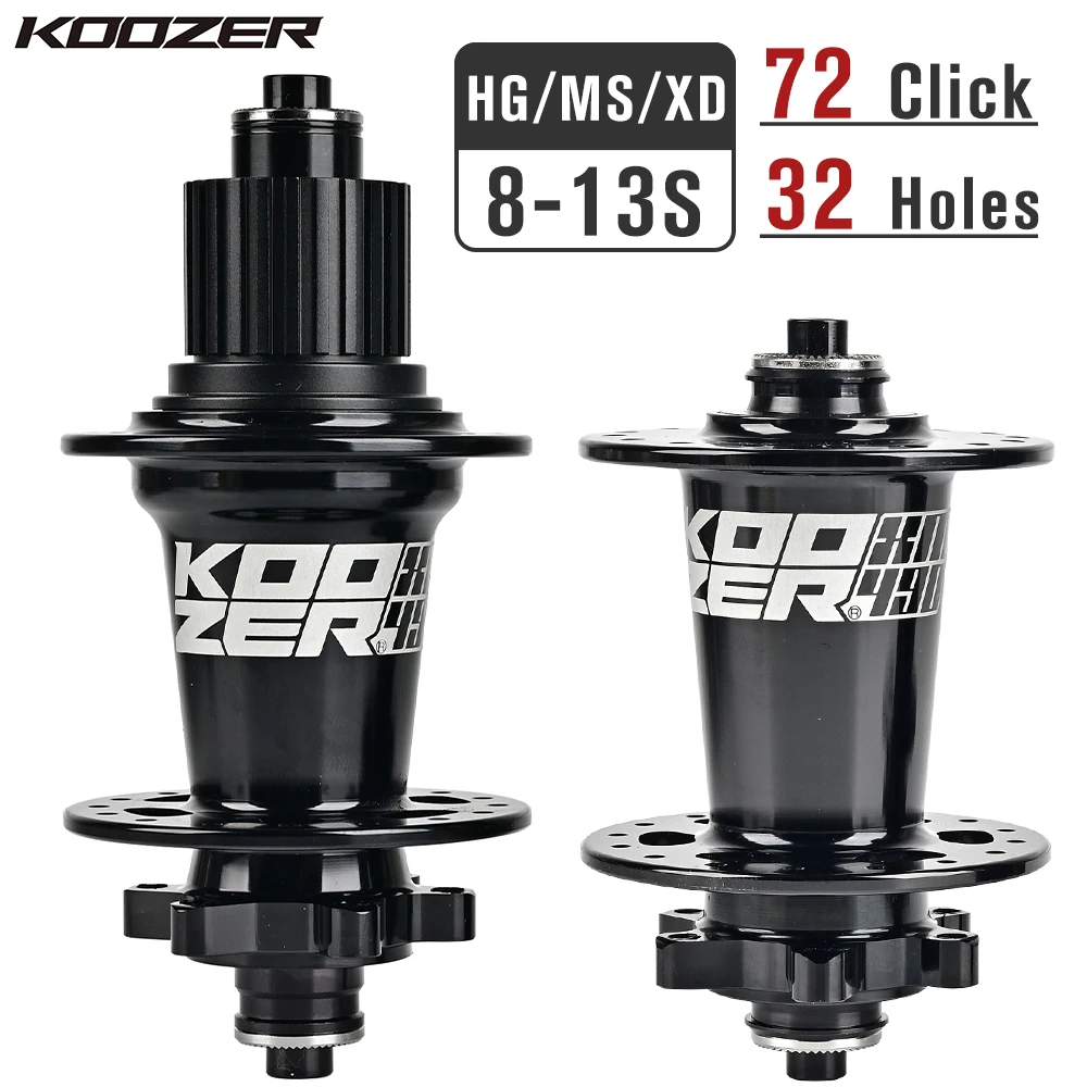 KOOZE XM490 Pro Bicycle Hubs 4 Bearings 32Holes MTB Bike Hub 6 Pawls