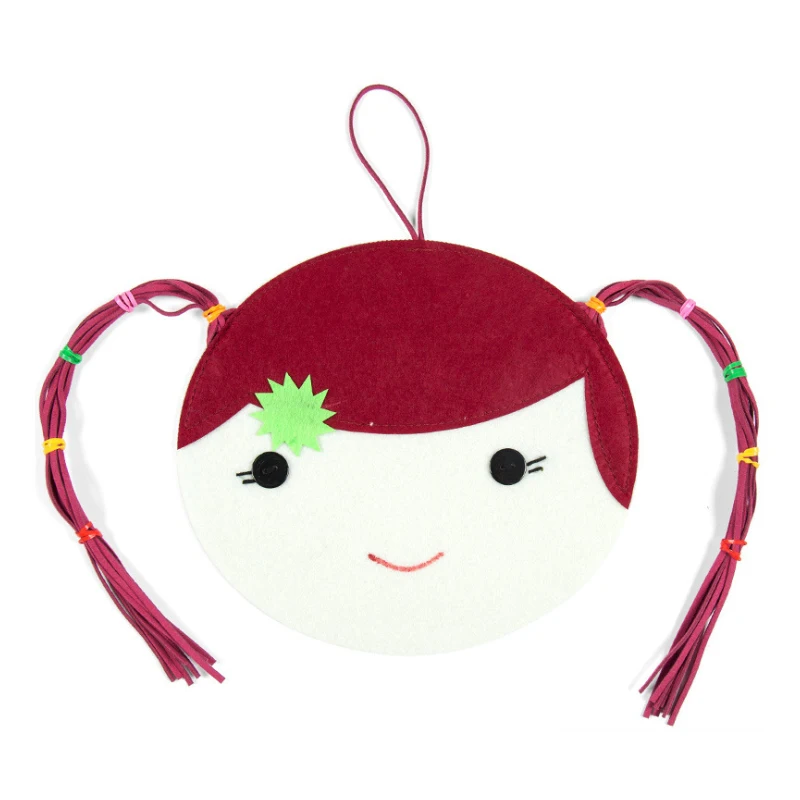 Sz паровые DIY тканевые Развивающие игрушки для детского сада ручная тесьма Нетканые Детские Игрушки для раннего обучения подарки - Цвет: red