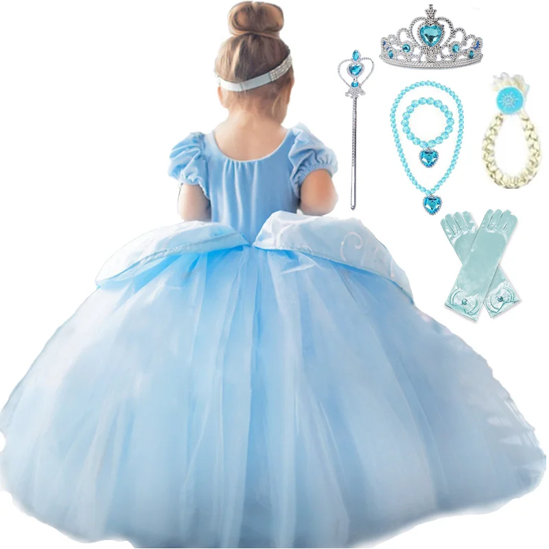Girls Halloween Costume Cosplay Princess Dress For Kids Carnival Party Fancy Dress Up Children Disguise Clothes 4-10Years