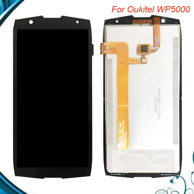 Для Oukitel WP5000 ЖК-дисплей и сенсорный экран дигитайзер сборка Замена протестирован хорошо для Oukitel WP 5000 ЖК-экран