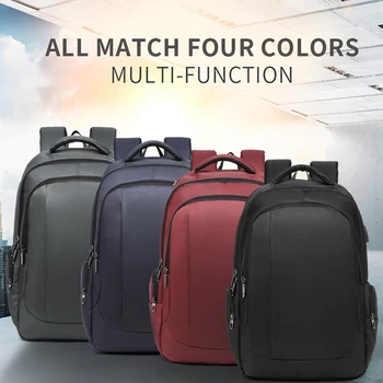 

Waterproof Solid Large Backpack Men Laptop Bags Black Backpack Man Travel Backpack Teenager Bookbag Oxford Backpack