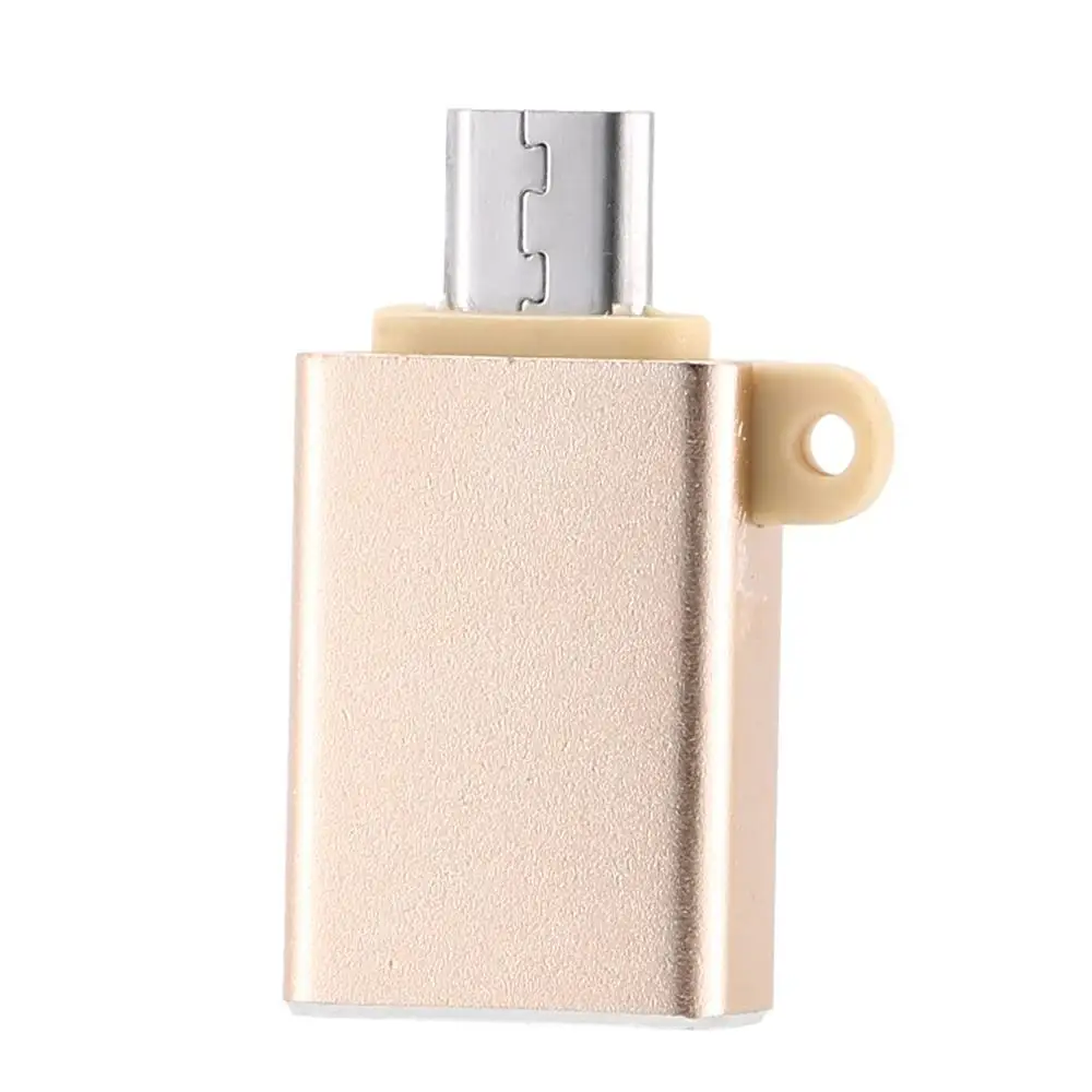 Золотой USB 3,0 Женский микро кабель адаптер Портативный зарядный USB конвертер Портативный USB 3,0 Женский микро адаптер - Цвет: Золотой