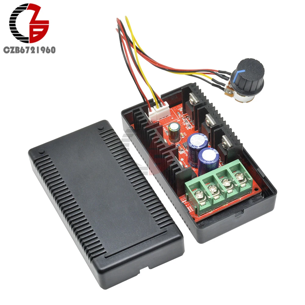 2000W 40A регулятор скорости вращения двигателя постоянного тока DC 12V 24V ШИМ HHO RC автомобиль вентилятор регулятор скорости Регулируемый переключатель управления питанием мягкий пусковой