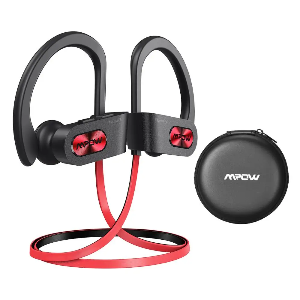 Mpow Flame S Bluetooth 5.0 Wireless Sports Earphones CVC 8.0 Noise Cancelling Aptx-HD Sound iPX7 Sweatproof 12h Playtime for Gym workout headphones Earphones & Headphones