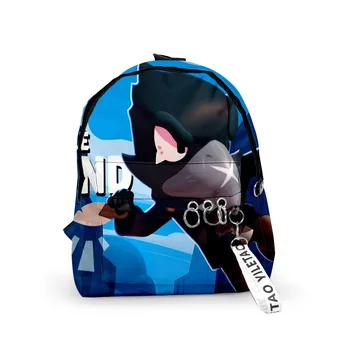 

Star Game Teens Backpack Heroes Brawling Child SchoolBag Anime Spike Shelly Leon PRIMO MORTIS Kid Backpack Toys Boys