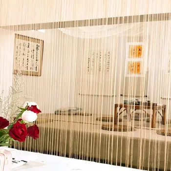 

Decorative string curtain line curtain room divider home decoration window door valance