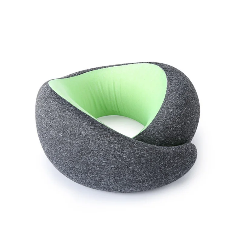 U-образная подушка для путешествий с эффектом памяти, хлопок, эргономичный дизайн, подушка для поддержки шеи, для автомобиля, самолета, офиса - Цвет: 3