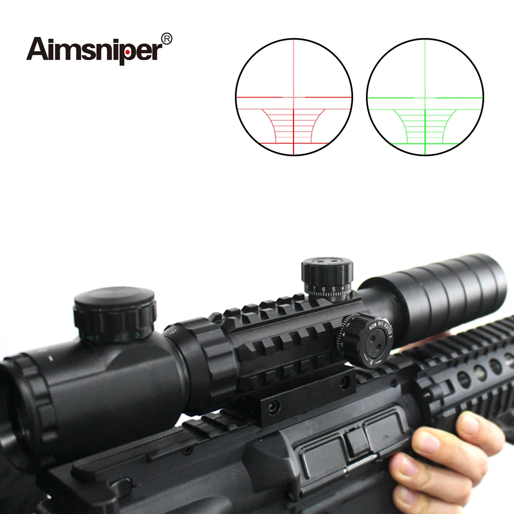 Aimsniper охотничий 3 9X32EG прицел с красной и зеленой подсветкой тактический
