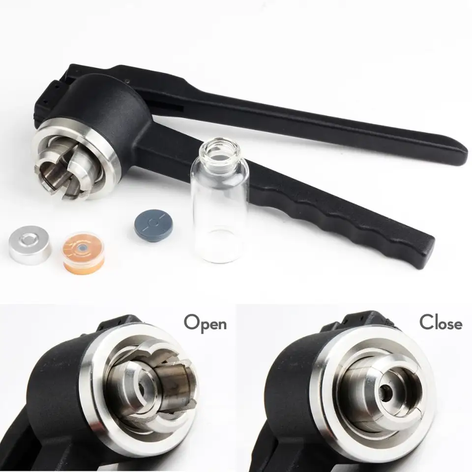 MXBAOHENG Manual Vial Crimper Stainless Steel Capper Gland Clamp for Aluminum Plastic Large-caliber Saline Bottle (26mm) Vial Crimpers \u0026 Vial Decappers - Laboratory Precision Limited