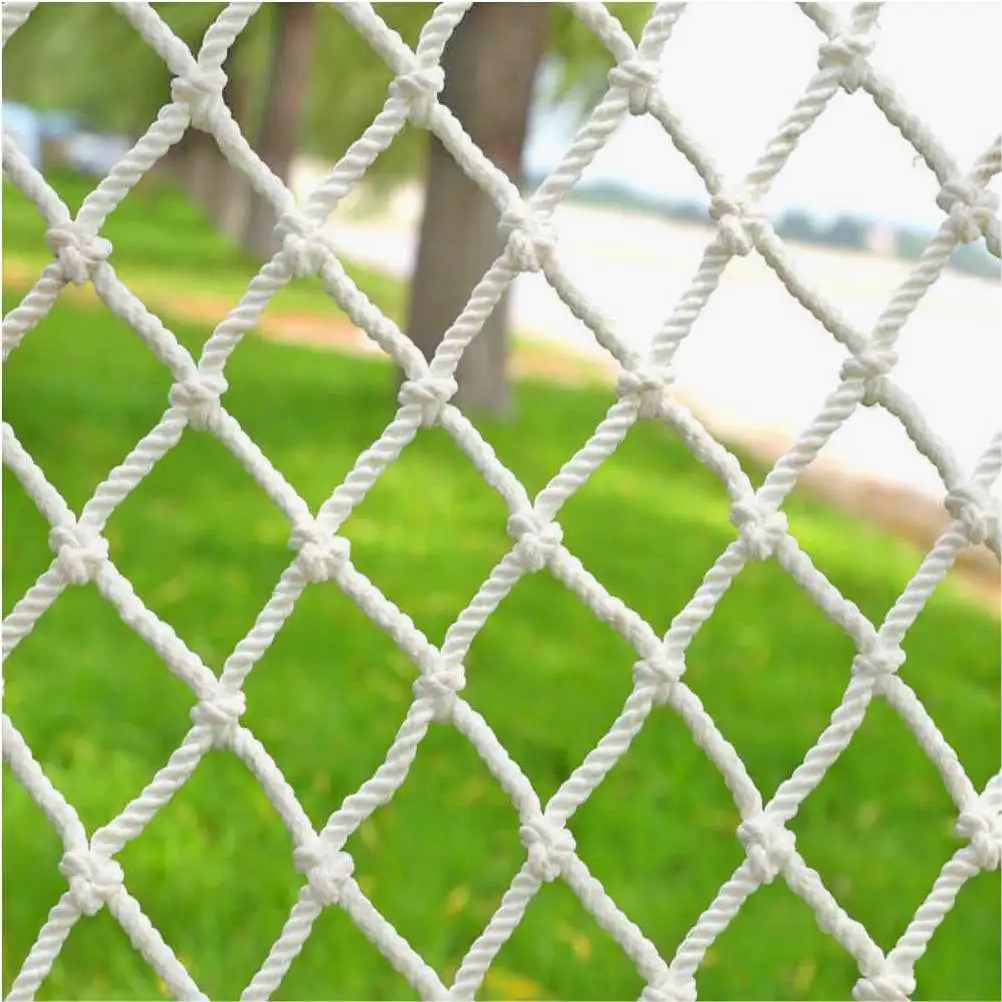 ASPZQ Nylon Child Safety Net Anti Falling Pet Balcony Stair Protection Safety Net Anti-Cat Net Fence Net Truck Cargo Trailer Netting Mesh Net 6mm Thickness Color 1x1m Size 10cm mesh 3x3ft 