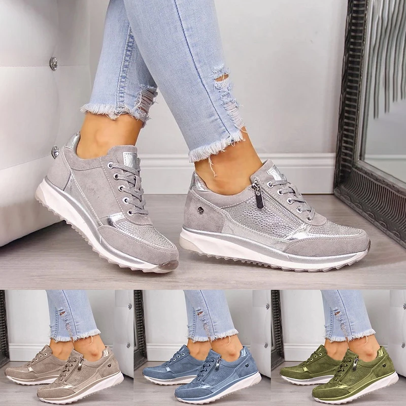 trainers with zips women's