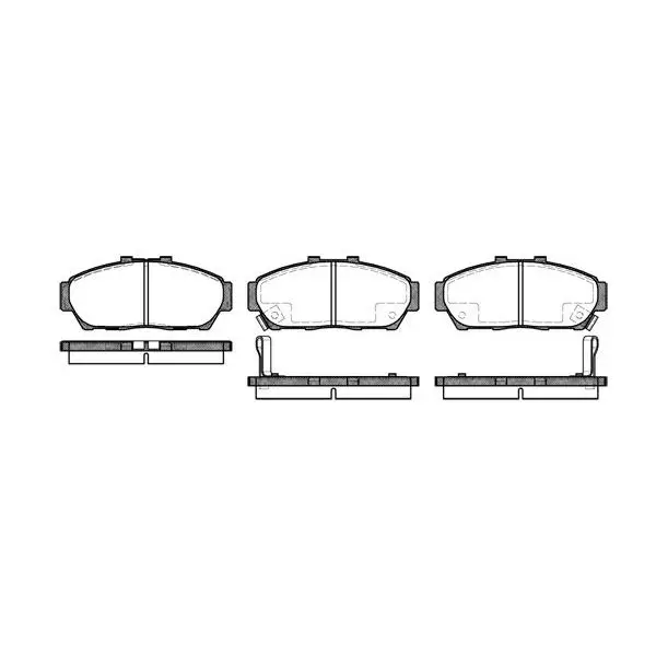Колодки дисковые п.\ Honda Integra 1.6i 16V DOHC 90-97 REMSA 046