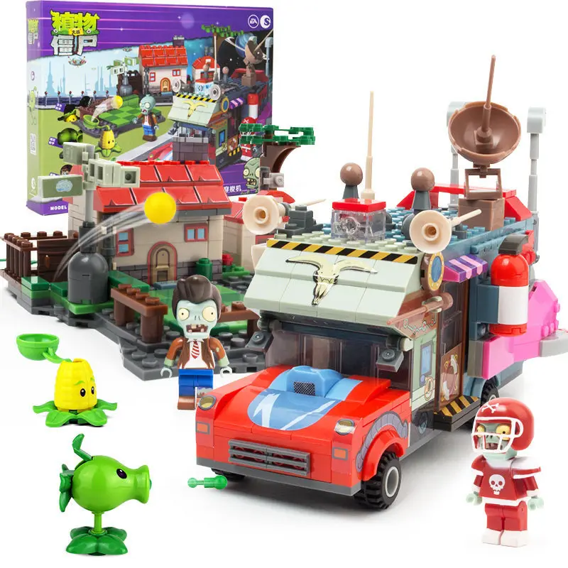 

Plants vs. Zombies Assembled Building Blocks Dave's Wonderful Space-Time Shuttle PVZ-050501 Children's Toy
