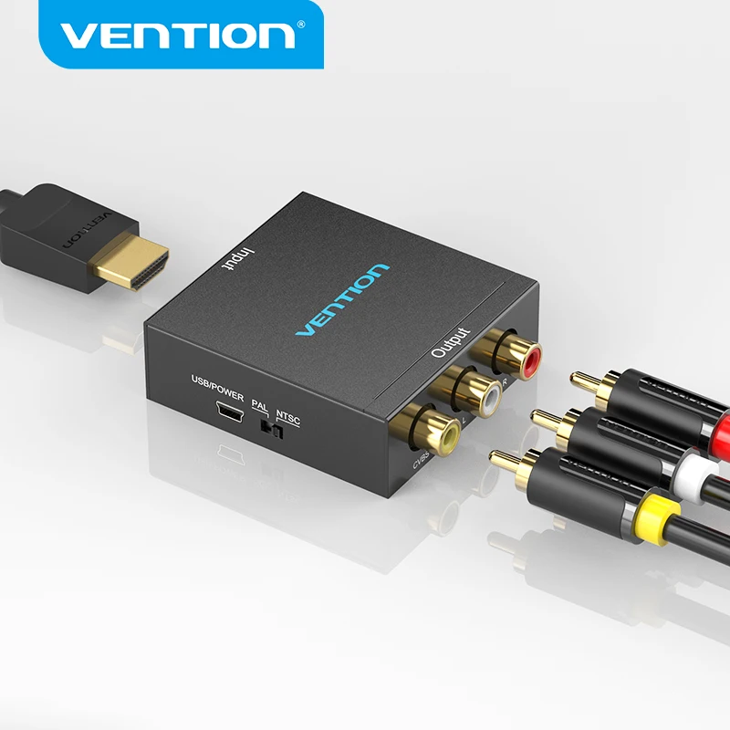 Vention HDMI в AV конвертер RCA CVBS L/R видео адаптер 1080P переключатель с мини USB кабель