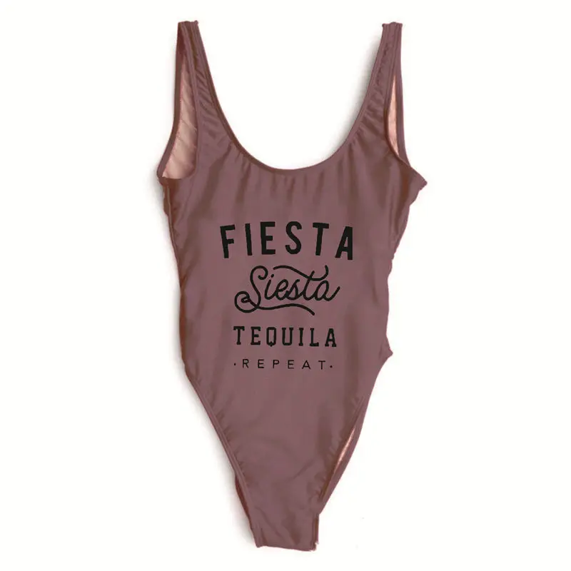 Купальник для свадебной вечеринки для невесты Fiesta Siesta Tequila, Цельный купальник, вечерние купальники для девочек, сексуальная женская пляжная одежда